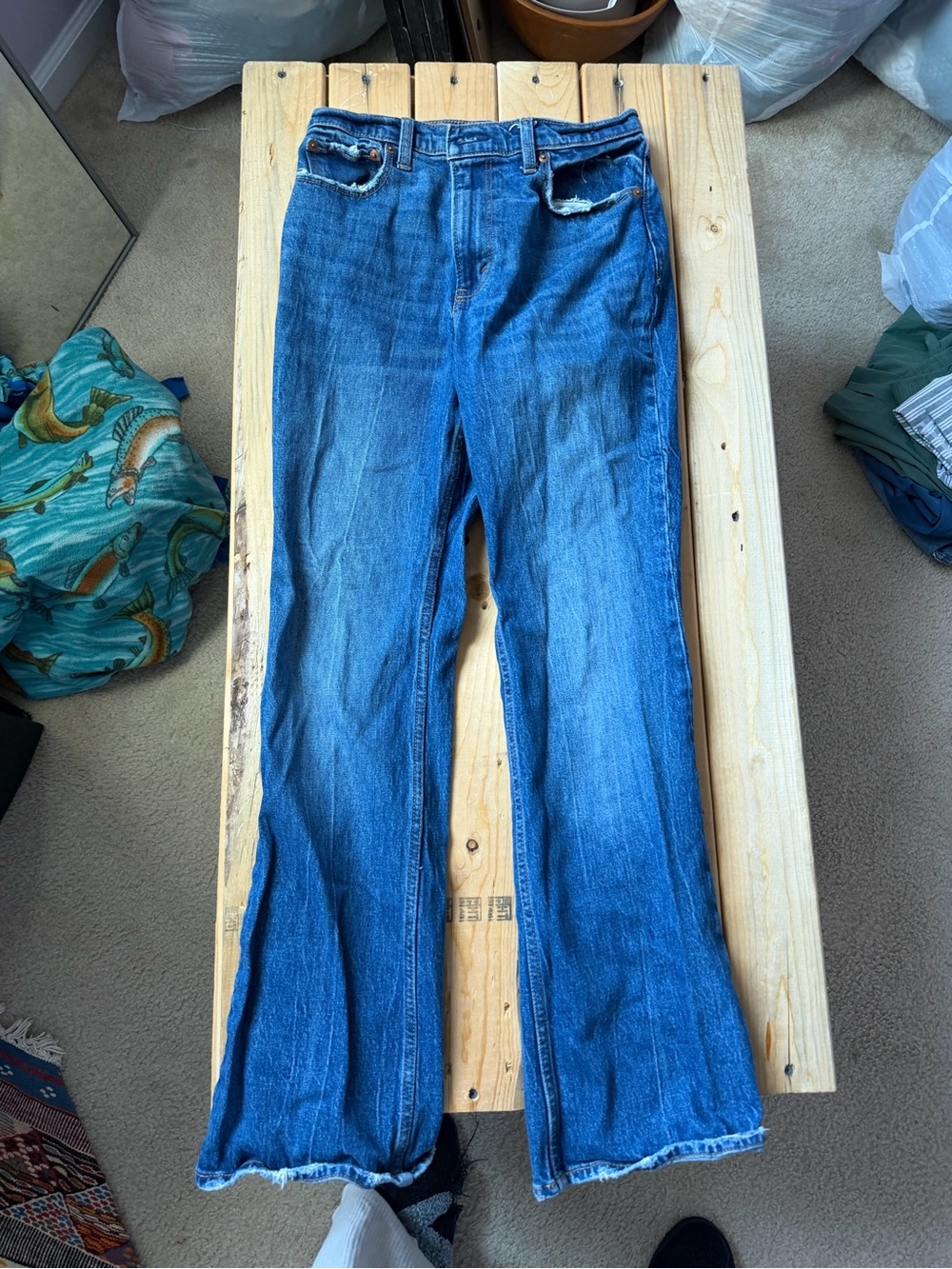 Abercrombie & Fitch Classic Blue Flare Jeans